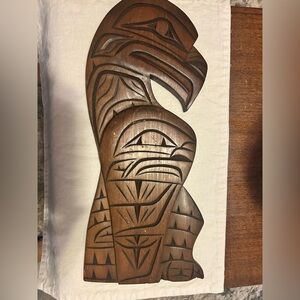Paul Joseph Indigenous Squamish Carving “Eagle” Signed Circa 1981